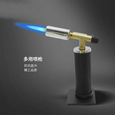 Point Smoke Pipe Barbecue Baking Igniter Welding Gun High Temperature Outdoor Camping Flame Gun Inflatable Cigar High Temperature Fire Spraying