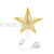 10L 15. 5cm Golden Tree-Top Star Christmas Tree-Top Star Decoration XINGX