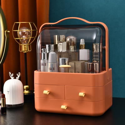 J25-5590 Internet Celebrity Cosmetics Storage Box Douyin Desktop Drawer Dustproof and Transparent Skincare Shelves