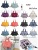 New Oxford Cloth Three-Layer Mobile Phone Key Mobile Phone Bag Washed Nylon Cloth Bag Multi-Layer Clutch Women's Bag