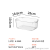 G01-A-9549 AIRSUN High Transparent Thick Clothing Storage Basket Household Sundries Snack Toy with Lid Storage Basket