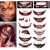 Factory Direct Sales Halloween Mouth Tattoo Sticker Lip DIY Decoration Big Mouth Tattoos