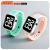 New Products in Stock Square Led Children's Electronic Watch Transparent Double Ribbon Sports Waterproof Student Electronic Watch Wholesale