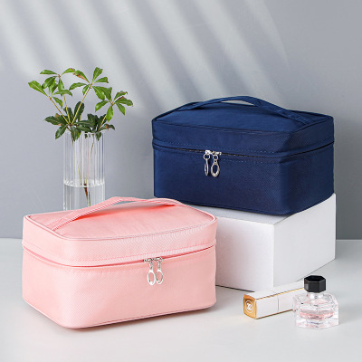 Korean-Style Travel Storage Bag Portable Portable Cosmetic Bag Large Capacity Competitive Factory Can Be Printed with Pictures and Samples Wholesale