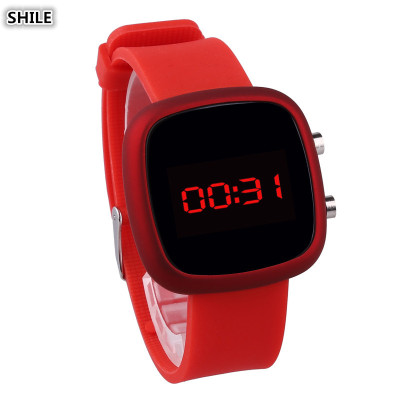 New Youth Male Electronic Watch Innovative Student Sports Silicone Alloy Led Square Electronic Watch Children's Watch