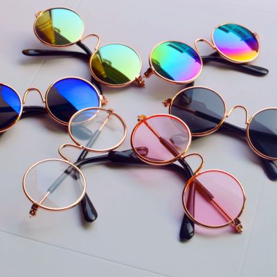 2021 Factory Wholesale Dog Cat Pet Glasses Creative Trend Small Sunglasses Toy Doll Photo Sunglasses