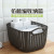 Household Rattan-like Desktop Storage Basket Hollow Sundries Storage Basket Kitchen Snack Storage Box Bathroom Bath Basket