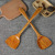 Wooden 39cm Spatula Bamboo Wooden Turner Wholesale Non-Stick Pan Smokeless Pan Long Handle Wooden Turner