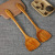 Wooden 39cm Spatula Bamboo Wooden Turner Wholesale Non-Stick Pan Smokeless Pan Long Handle Wooden Turner