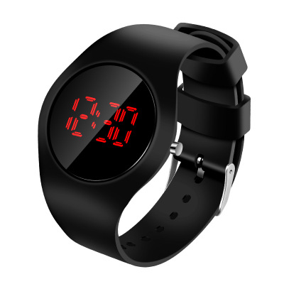 New round Ultra-Thin Electronic Watch Innovative Elementary School Students' Sports Outdoor Electronic Watch Children's LED Electronic Watch