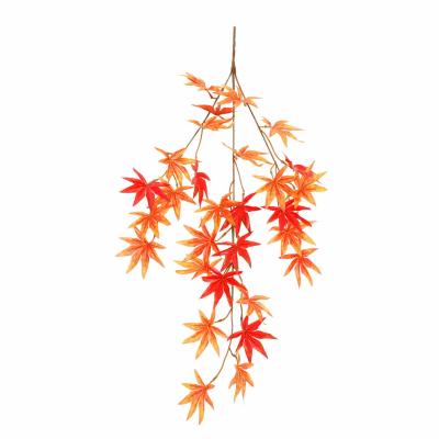 PE Tape Artificial Plant Back of Turtle Wall Hanging Cross-Border Wedding Maple Leaf Artificial Artificial Wall Hanging Flower Arrangement Plant Wall