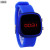 New Youth Male Electronic Watch Innovative Student Sports Silicone Alloy Led Square Electronic Watch Children's Watch