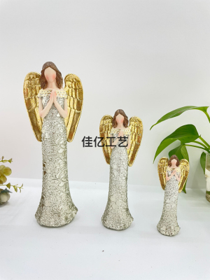 Commemorative Doll Angel Altar Imitation Woodcut Resin Crafts Home Doll with over 100 Million Sales in Northern Europe Big Decorations