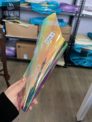 Colorful Glass Protector Colorful Laser Paper Exhibition Wedding Transparent Color Film Handmade Epoxy Color Changing Colorful Glass Paper