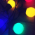 AKKOSTAR-E27-G45 RGB LED Holiday Decoration Color Light Bulb