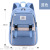One Piece Dropshipping Fashion Multi-Layer Large Capacity Burden Reduction Simple Student Backpack Stall Wholesale