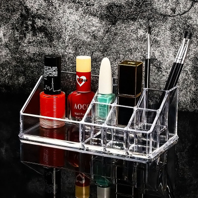 W29-8006 Desktop Transparent Cosmetic Combination Rack Lipstick Powder Display Box Multi-Layer Storage Box with Drawer