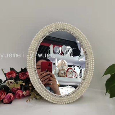 Pearl Photo Frame Plastic Mirror Studio Wedding Photo Frame Craft Photo Frame Photo Frame Stand