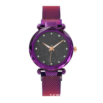 Trending on TikTok Same Milan with Starry Sky Watch Magnet Lodestone Magnetic Snap with Ladies Watch