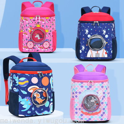 One Piece Dropshipping Popular Primary School Student Schoolbag Cartoon Astronaut Bag Student Backpack Stall Wholesale