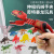 Novelty Retractable Dinosaur Trick Model Toy Bite Finger Decompression Strange Tyrannosaurus Children's Toy Stall Hot Sale