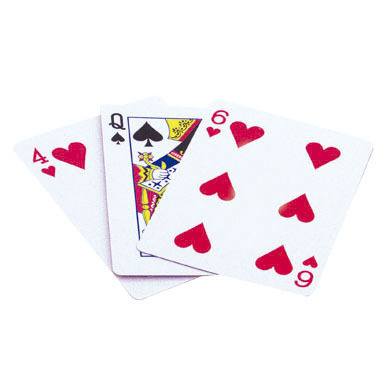 Magic trick with 3 pieces of Playing Card