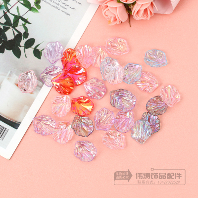 Acrylic Camellia Petals Clear Transparent Super Fairy Plating Color Effect DIY Hairpin Accessories Accessories Wholesale