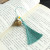 Chinese Style Green Sandalwood Hollow Lotus Pendant Perfume Bag Tassel Pendant Creative Retro Cars and Bags Mobile Phone Ornaments