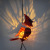 Solar Wind Chimes Outdoor Yard Lamp Red Bird Pendant Decorative Lamp Outdoor Garden Decoration Wrought Iron Landscape Lamp