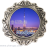 Dubai Burj Khalifa Sailing Hotel Refridgerator Magnets Plastic Silver Foil Design Customization as Request