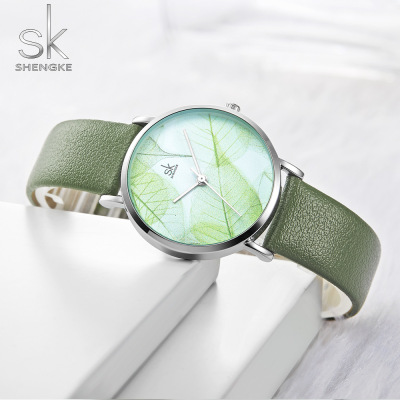 SK Women's Watch Fashion Simple Fresh Belt Women's Watch Waterproof Quartz Watch Watch Factory Direct Sales Wholesale 0108