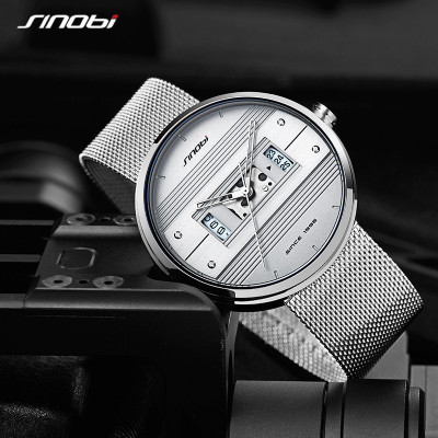 Sinobi Fashion Creative Personality Men's Watch Cross-Border Hot Selling Factory Direct Sales Wholesale Generation Quartz Watch 9825