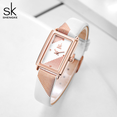 SK Women's Watch Fashion Business Small Square Watch Light Luxury Temperament Elegant Watch Spot Cross-Border Wholesale Delivery 0165