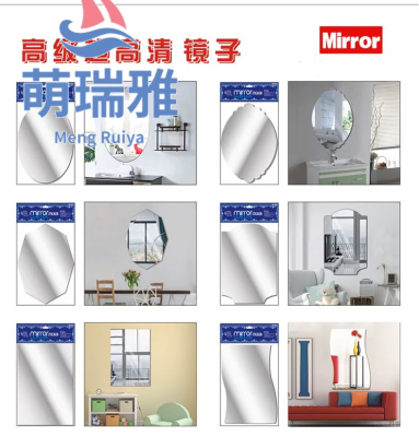 Spot Single-Sided Adhesive Acrylic Mirror Stickers Anti-Fog Non-Fragile Soft Special-Shaped Acrylic Lens Wall Stickers Mirror