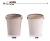 European-Style Pressure Ring Uncovered Plastic Trash Can Household round Trash Can Creative Living Room Toilet Bin