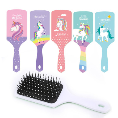 Cross-Border Supply ABS Airbag Plastic Hairdressing Comb Color Multifunctional Hairdressing Comb Logo Manufacturer Supply