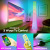 RGB Floor Lamp Ambience Light Corner Remote Control Color Changing Fabric Cover Cloth Cover Nordic Post-Modern Living Room Home Place