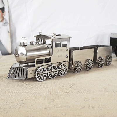 Train Head Model Decoration Special Offer Metal Craft Home Collection Stainless Steel Cutting Kid Gift SMG Train