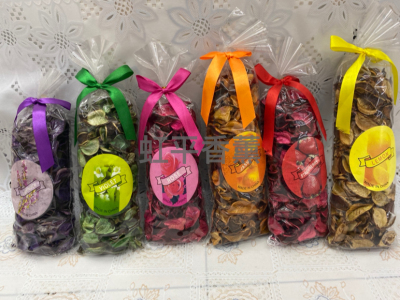 Dried Flowers, Cotton Shell 80G Dried Flowers (a Box of 6 Colors and 6 Flavors Mixed)