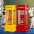 Top Sale Yellow Red Telephone Booth Yellow Duck Water Spinne