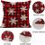 New Christmas Snowflake Pillow Cover Red Letter Plaid Linen Digital Printing Cushion Cover Cross-Border Hot Sale