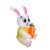 Easter Courtyard Decoration Rabbit Inflatable Model 1.5 M Light-Emitting Easter Outdoor Decoration Rabbit Inflatable Model
