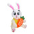 Easter Courtyard Decoration Rabbit Inflatable Model 1.5 M Light-Emitting Easter Outdoor Decoration Rabbit Inflatable Model