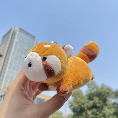 Children's and Girls' Cartoon Brown Bear Short Plush Doll Animal Ornaments Couple Girlfriends Car Pendant Baby Catching Machine Toys