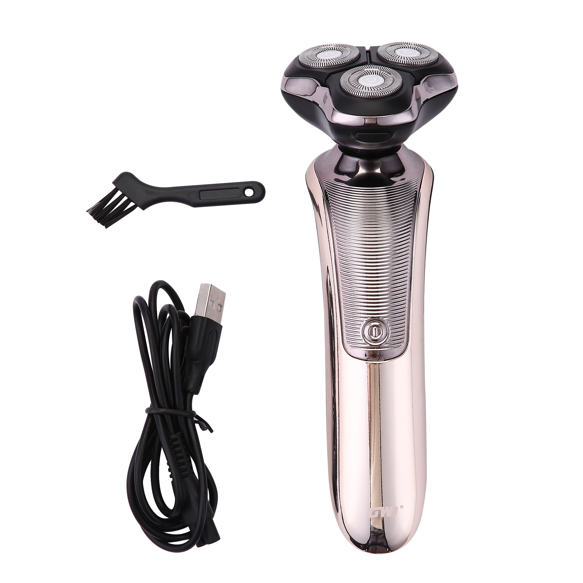 GW电动剃须刀男士刮胡刀三头USB电动胡须刀亚马逊新款GW-9860