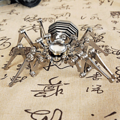 Creative Handmade Hands and Feet Foldable Metal Crafts Punk Spider Clock SMG Punk Spider Clock