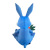 Easter Outdoor Cartoon Inflation Model 1.2 M Easter Inflatable Rabbit LED Lights Holiday Venue Layout