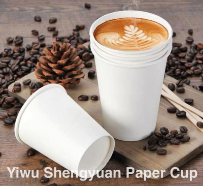 Various Disposable Coffee Paper Cup with Cup Lid Customized Logo Customized Packing Graphic Customization 