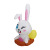 Easter Inflatable Rabbit 1.2 M Polyester Luminous Led Cartoon Rabbit Inflatable Model Outdoor Decoration Grass Rabbit