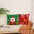 New Christmas Pillow Cover Santa Claus Green Elk Plaid Linen Digital Printing Cushion Cover Factory Direct Sales